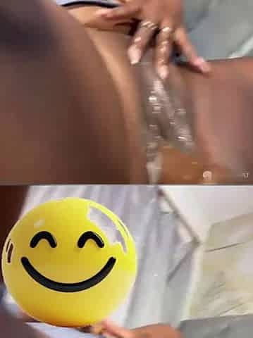 Thick and chunky chubby Ebony stylish masturbating