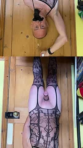 Milking with a anal set in