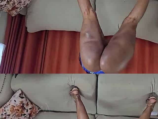 large butt voluptous body in constricted short revealing costume compilation two
