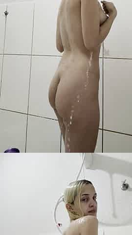 Washing My Blonde Hair While I Shower