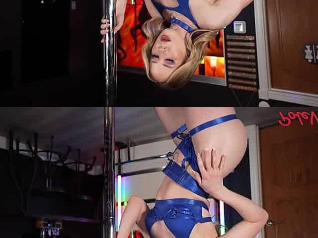 POLE VIXENS - Golden-haired Stripper Alaina Bounces On Client's Lewd Jock