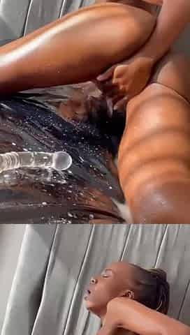 Let Me Open My Legs and Pound My Pussy with My Huge Dildo Till I Cum Hard in Your Face