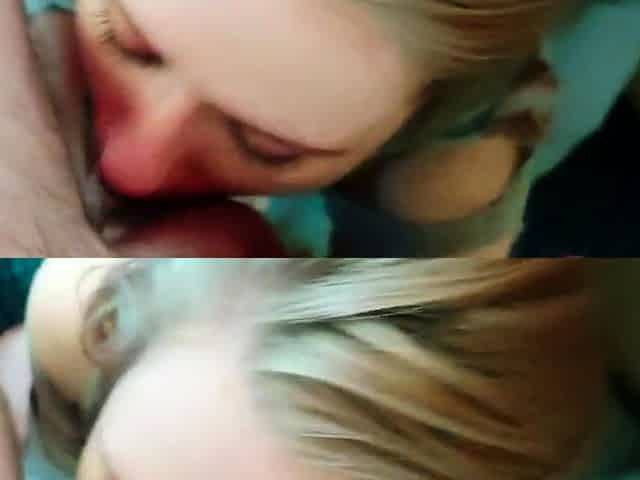 Muscled Daddy Facefucks a Busty Blonde MILF
