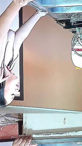 My Big Ass Stepmother Couldn't Resist in the Kitchen - Real Amateur Sex.