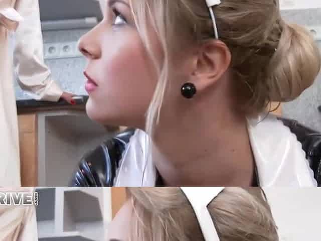 Kinky Maid Is Making Love With Her Lesbian Employer In The Kitchen, Because It Always Feels Good