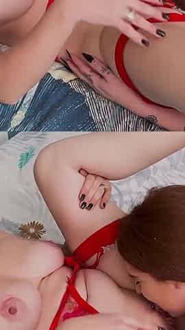 2 MILFs Have Fun with Each Other Before Taking Care of a Nice Cock!