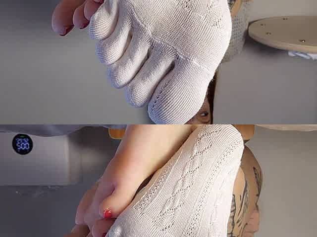 Footfetish Socks Ass Worship White Thong
