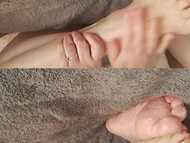 Stepmom Softens Her Feet with Cream