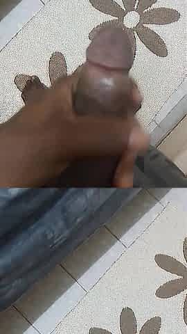 Masturbating my large wang previous to screwing a vagina