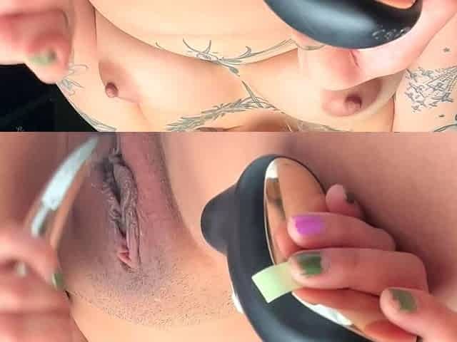 Big boobs milf masturbates with her dildo