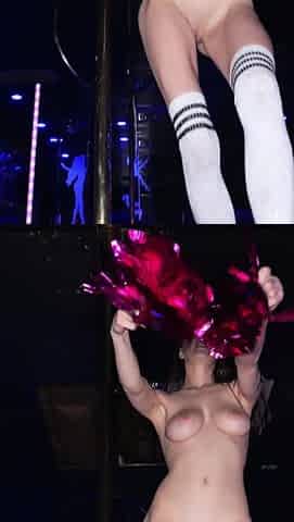 Stripping Cheerleader