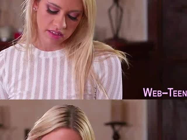 Fingered Blonde Teenager 18+ With Small Tits