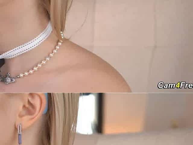 Cute Blonde Vibrates Her Tight Pussy