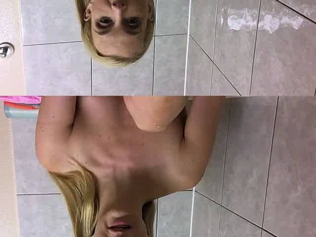 Cute amateur brunette naughty in solo jerking show on camera