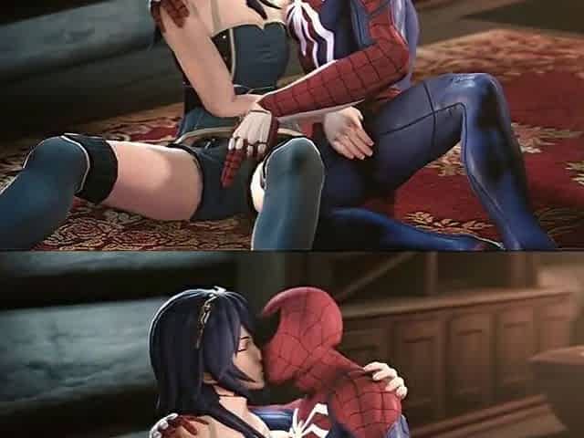 Lucina with Spider-Chap making love in their home
