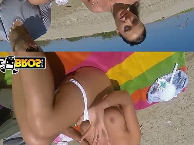 BANGBROS - Patty Michova & Christian Clay Beach Sex In Full View Of Public!