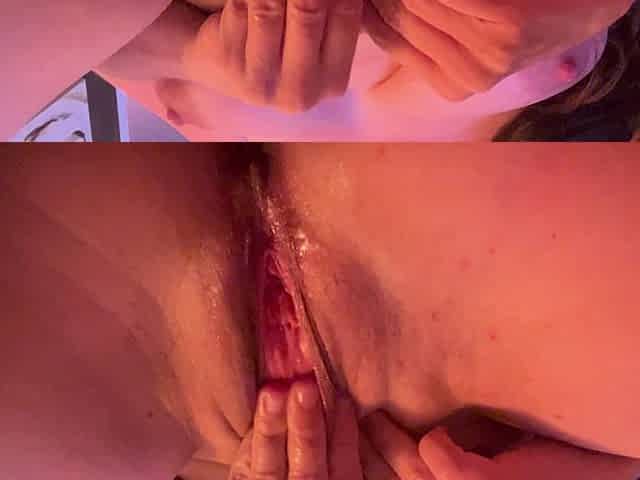 Horny MILF Fingers, Squirts and Masturbates with New Dildo