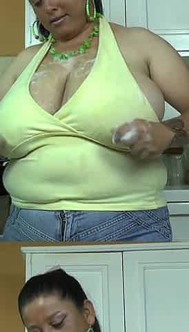 Latin Housewife with Massive Tits
