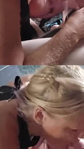 Hot Blonde Blowjob