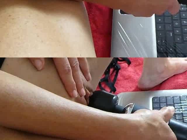 my ally caught me watching + squirting on vegan jock porn clips