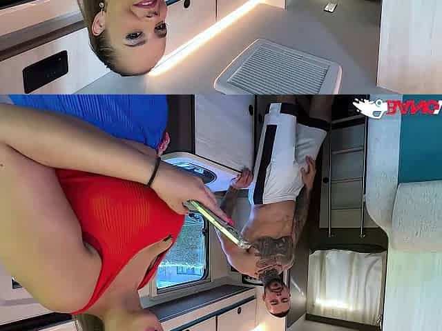 BangVan - If This Muscled Strongman Can Tag a Car This chab Can Tag Her Holes Also!