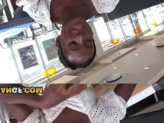 Large Titties Black Wonderful Cutie In nature's garb In Wild Outdoor Banging Session