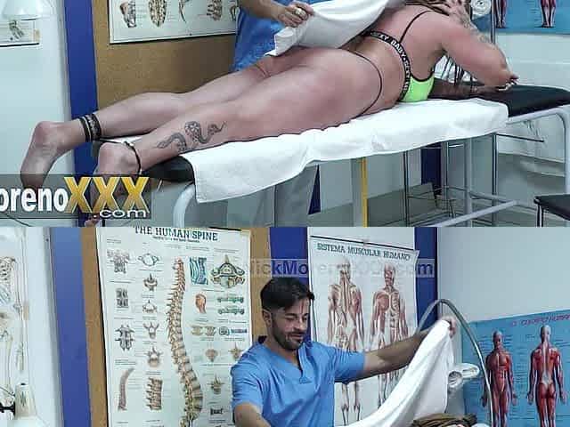 A muscular girl came to the physio today because she wants me to give her a (MASSAGE - ANAL - CUM)