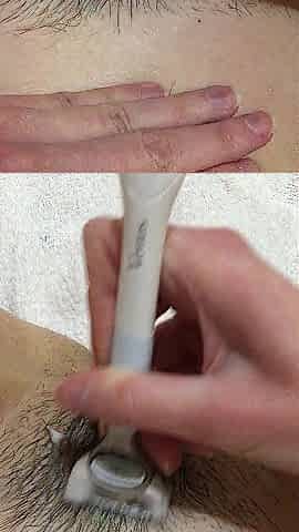 POV Hotty shaves very curly cunt close up, Full bush, Bald Pink Cunt