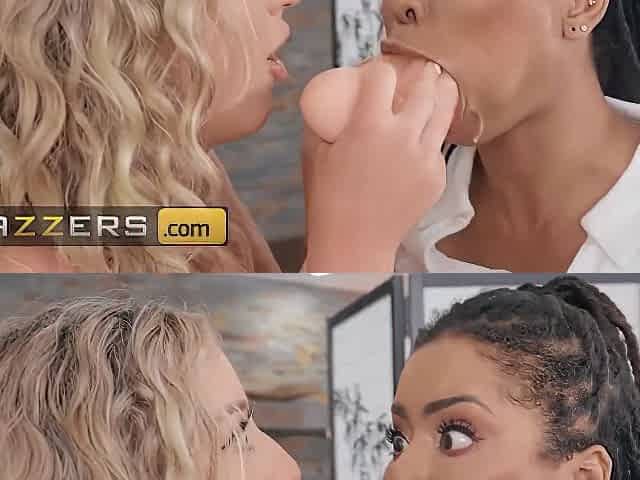 Hot - Foot Fetishist Kira Noir Does A Naughty Lesbian Massage Session With Susie Stellar
