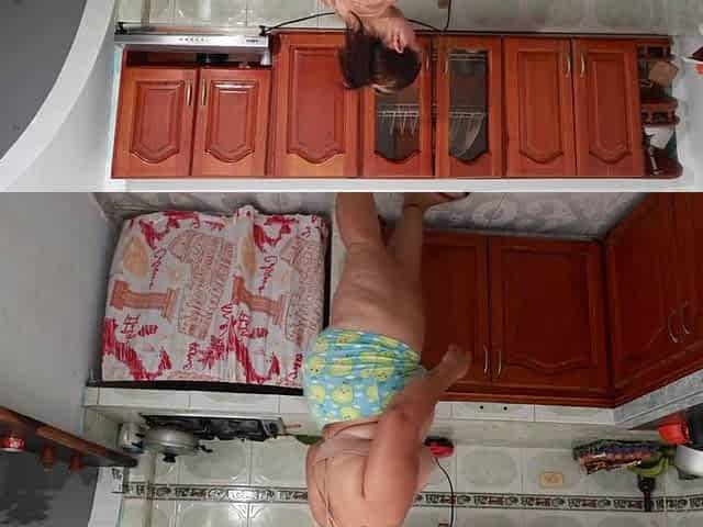 screwing my ally's wife in the kitchen