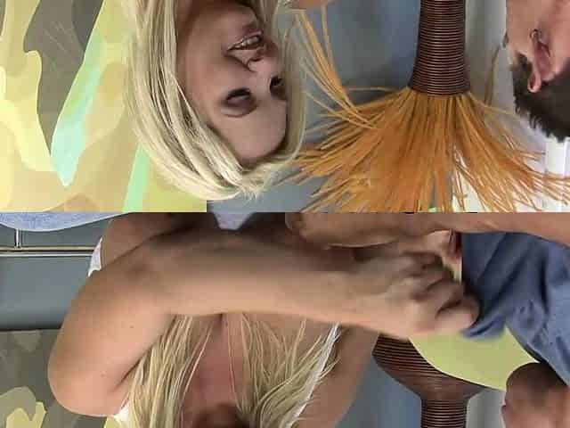 MILF gets plumbed rigid and gives a cum inducing DT XXX