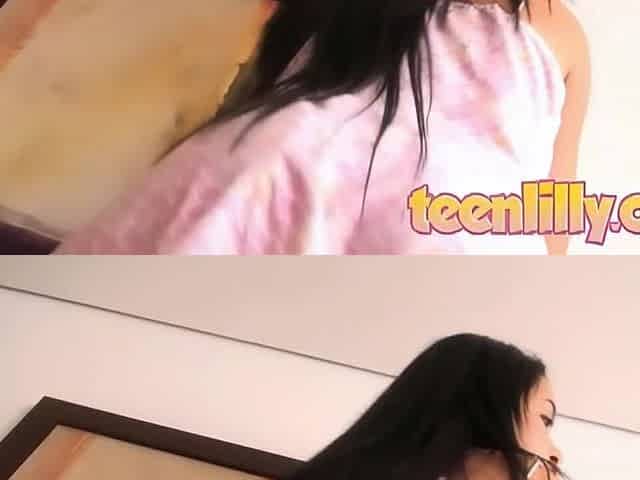 Sexy Teen Lilly Spreads Her Legs and Pleasure Her Latina Pussy