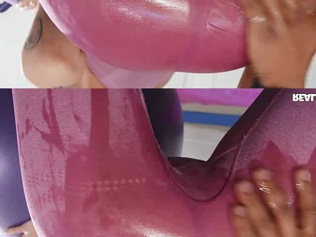 Zanna Blue's Wild Gym Encounter with Euro Blonde Passion
