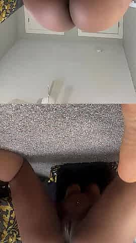 Soaked booty snatch shaking