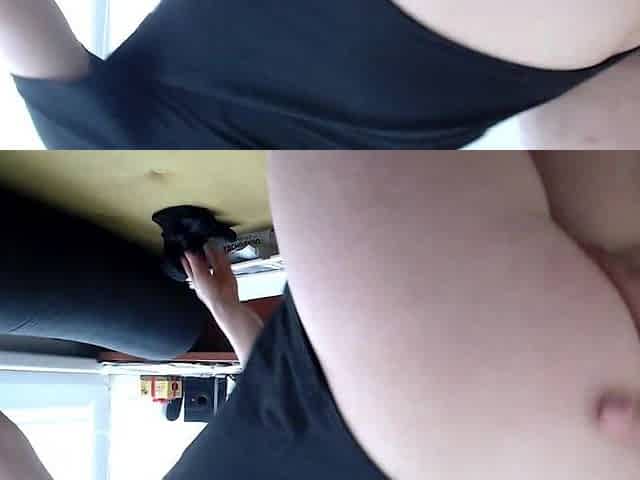 Amateur Sexy Girl Ass Masturbating in Office