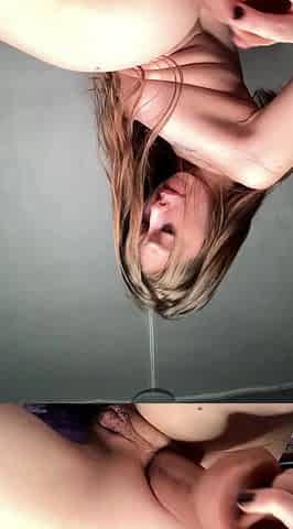 Cute blonde amateur webcam teen masturbating
