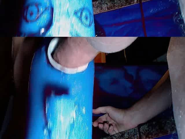 Facefucking homemade automatic toy