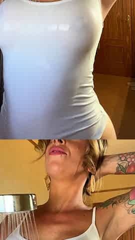 Big Boobed Blonde Masturbates With A Dildo In The Bathroom