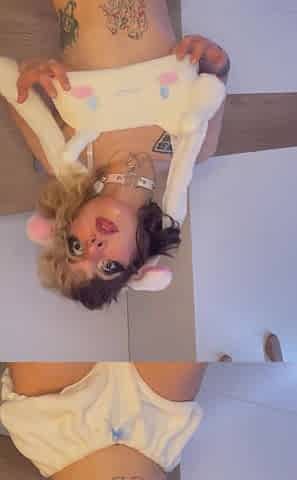 Petite Teen in White Lingerie