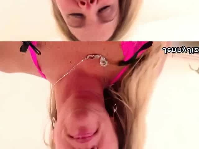 Amateur MILF blowjob cumshot