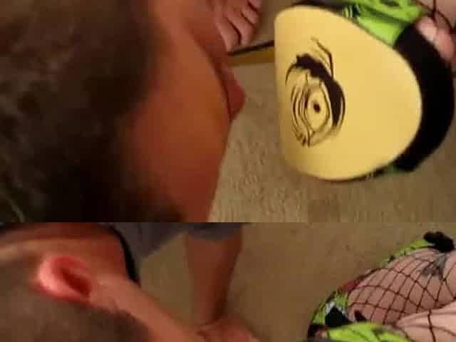 Bbw goddess sweaty boot smelling