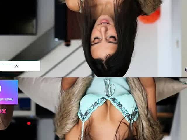 Amateur webcam brunette loves sucking on some fat cock