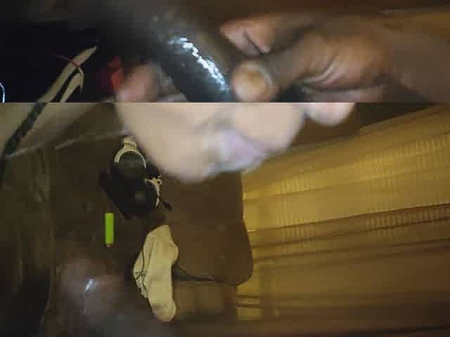 Messy Spit Deepthroat Dripping on Her Big Tits