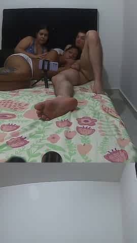 We Were Watching a Movie and Ended up Having a Threesome in Colombia
