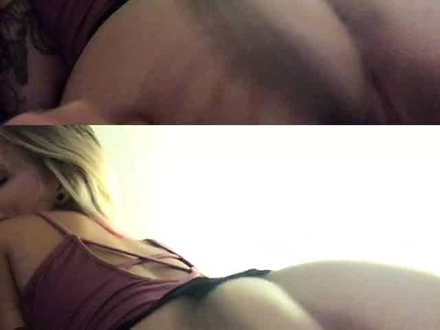 Blonde tight pussy babe solo toy fun in glamour masturbation