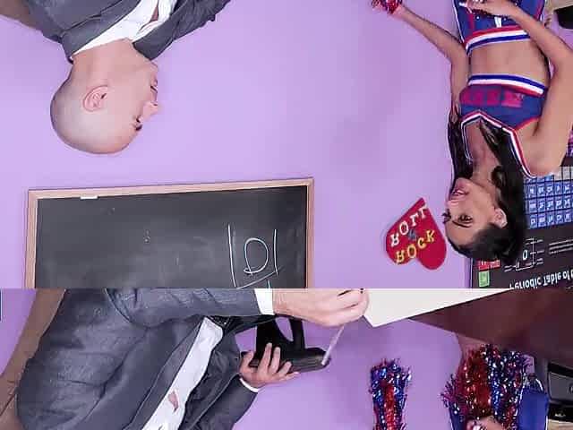 Cheer Wench Lets Teacher Uses Her Like A Bang Doll