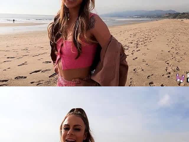 BANG-Summer Vixen Spreads Her Pussy Lips On The Beach