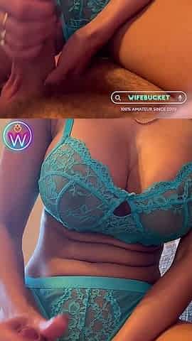 Wifebucket Amateurs - Hot Bigboob Wife Rubbing and Riding Her Hubby