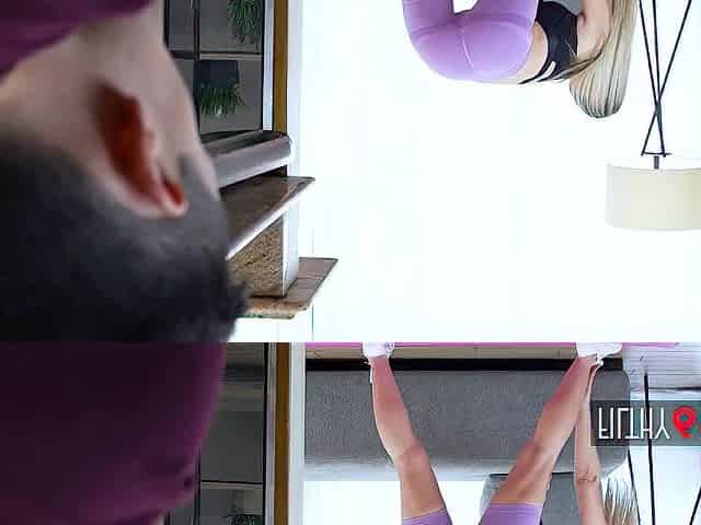 Golden-haired stepmother butt banged by stepson