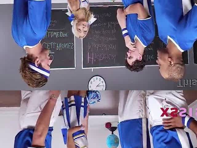 Football team trains small aspiring cheerleader - Emma Rosie, Josh Rivers, Gunnar Bishop, Neptune
